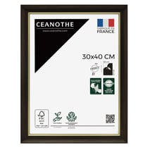 Cadre photo Luna ébène doré 30x40 cm