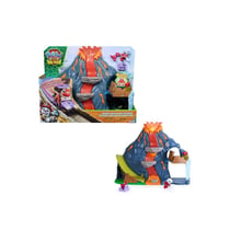 PAW Patrol Dino Movie – Coffret Mission Volcan : Éruption, effets sonores et lumineux, figurines Marcus & Rhubarb