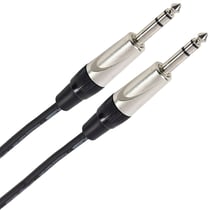 Plugger, câble stéréo guitare instrument Jack TRS mâle 6,35mm / Jack TRS mâle 6,35mm.