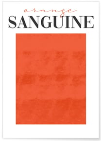 Affiche Orange Sanguine | A3 : 29,7x42cm