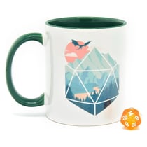Glassstaff - Pack mug avec dés D20 A D20 Scene