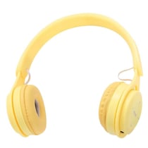 Casque Audio Bluetooth Jaune Pliable Avec Micro Basse Puissante Longue Autonomie Jaune YONIS