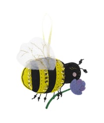 Mini Kit Feutrine Abeille décorative - 12 x 12 cm - Trimits Jaune
