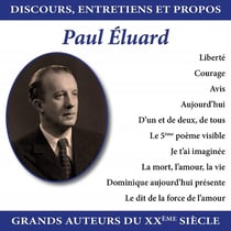Discours, entretiens et propos : Paul Eluard  - CD