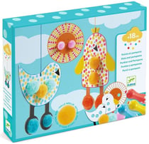 COLORIAGES POUR LES PETITS – Des Points et des pompons – Dans le ciel – Djeco