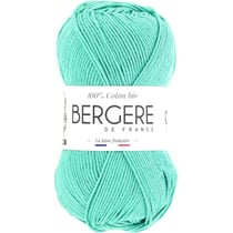 Pelote de laine - Algue - 100% coton bio - 3mm - Tricot et crochet - Bergère de France