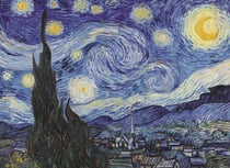 Puzzle 200 pièces - Pièces XXL - Puzzle Bois - La Classiqueit Étoilée - Classiquecent Van Gogh - Trefl