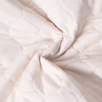 Tissu Doudoune matelassé Garance sur fond Ecru