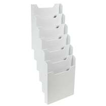 Trieur mural modulable vertical 6 compartiments A4 - Gris lumière - Exacompta