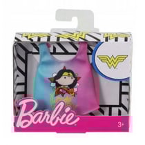 Mattel - fxj96 - barbie debardeur wonder woman bleu et rose - top dc - tenue - habit - accessoire poupee