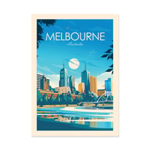 Affiche 30x40 cm - Melbourne - Studio Inception