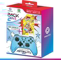 Oniverse Pack 2 en 1 Manette Switch Astralite Bleu + Jeu Asterix & Obelix BLT (Code téléchargement)