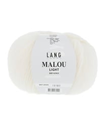 Pelote d'Alpaga et laine MALOU LIGHT - LANG YARNS 94 Blanc