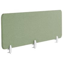 Séparateur Cloison Acoustique de Bureau et Table Vert en Polyester et Matière Synthétique 180 x 40 cm Idéal pour le Open Space