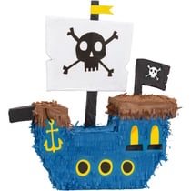 Pinata Bâteau de Pirate Bleu 3D