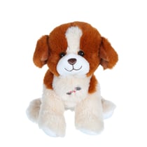 Peluche - Dogz & kats sonores 18 cm - chien beige et marron
