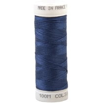 Fil à coudre polyester 100m made in France - bleu royal 336