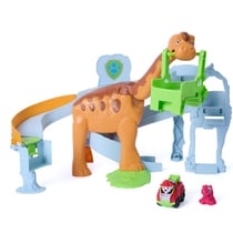 Figurine à jouer - Spin Master - Pat Patrouille Le Film Mission Dino - Marcus, Rhubarbe T-Rex, Monte-charge Brachiosaure