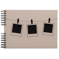 Album photo à spirales 50 pages noires Instants - Rose - Exacompta