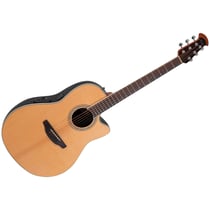 CS24 4 G Electro acoustic Guitar Celebrity CS Standard Mid Cutaway Natural Ovation