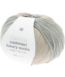 Pelote de Laine à Chaussettes Superba Cashmeri Luxury Socks 4 fils - 100g - Rico Design : Douceur et Luxe pour Vos Pieds 28 Flocon d'avoine