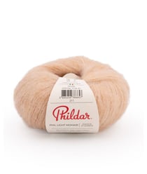 Pelote de Laine et Mohair à tricoter PHIL LIGHT MOHAIR - 25gr - Phildar Nude Rose
