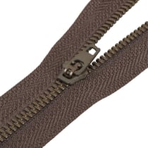 Fermeture en Métal non séparable spéciale poche - marron