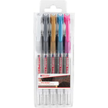 Stylo roller Edding - 2185 - Or, Argent, Blanc, Bleu Métallisé, Rose Métallisé - Pointe roller