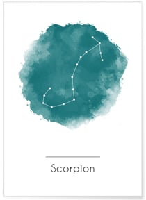 Affiche Scorpion | A3 : 29,7x42cm