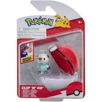 Pokemon clip 'n' go : moustillon et sa poke ball - pokeball - figurine - bandai - 38261