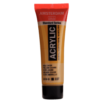 Peinture acrylique en tube - Ocre jaune - 227 - Amsterdam - 20ml