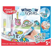 Stickers gel color n stick boite carton - Maped - Rouge