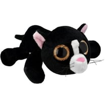 Peluche chat noir avec gros yeux 25 cm - floppy's - wild planet - k7801