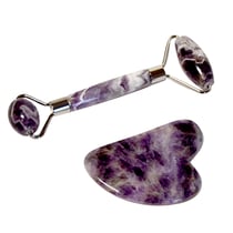 Coffret de Massage pour le Visage en Améthyste - Omsaé