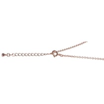 Chaîne à maillons métal av.fermoir, ø2mm, or rose, 78cm, + rallonge 5cm, 1 pce.