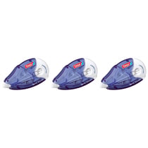Ruban correcteur TESA ecoLogo - Lot de 3 - 4,2 mm x 14 m - Rechargeable - Plastique recyclé