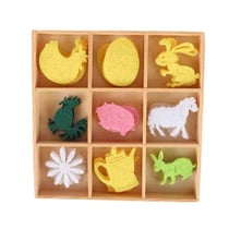 MégaCréa DIY - Formes feutrine Pâques 2,5 à 3 cm coffret 36 pièces
