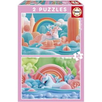 Puzzle 2D 96 pièces - Licornes Magiques - EDUCA