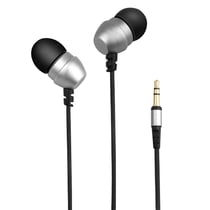 Écouteurs Smartphones Oreillettes Intra-Auriculaires Flexible Jack 3.5Mm Argent YONIS