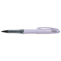 Feutre plume PENTEL - Encre noire - Pointe plastique moyenne - Corps Crocus - Rechargeable