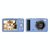 Appareil Photo Numérique 4K HD 64MP Zoom 18X Écran 2.4 Pouces Noir Bleu YONIS
