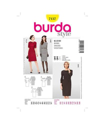 Patron N°7137 Burda : Robe taille n°FR 36-54