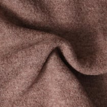 Tissu Laine Bouillie uni Hanna sur fond Marron clair