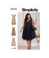 Patron Simplicity 9476 - Robe pour femmes taille n°FR 52-56
