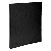 Classeur 2 anneaux 15mm carte lustrée imprimée - A4 - Noir - x 10 - Exacompta