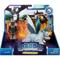 Dragons et les neuf royaumes : bissocorn et d'angelo - dragon gris et son dresseur - dragons dream works - spin master - 20138335