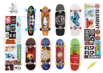 Coffret 25eme anniversaire tech deck - 8 finger skates + 1 figurine collector - mini skates doigts