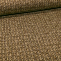 Tissu Maille Polyviscose Pieds de poules sur fond Vert kaki