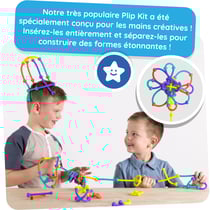 Plip kit, kit de construction en silicone imbriquant différentes formes les unes dans les autres - dès 3 ans