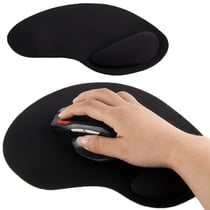 Tapis Souris Pc Repose Poignet Ergonomique Anti Dérapant Ultra Fin Noir YONIS